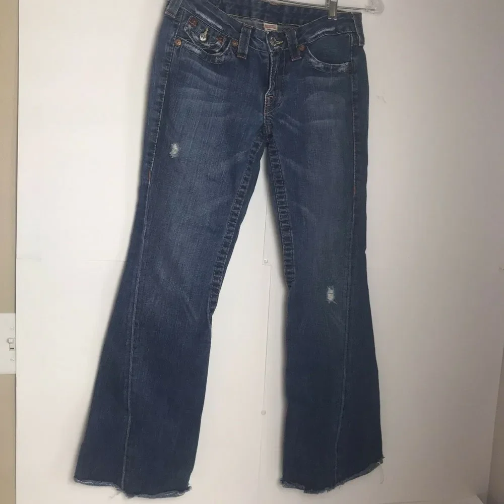 True Religion 100% Cotton Boot Cut Jeans - Picture 2 of 8